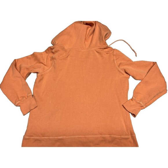 Montauk Clothing Co. NY Women’s M Hoodie Sweatshirt Orange Pullover - Picture 5 of 6